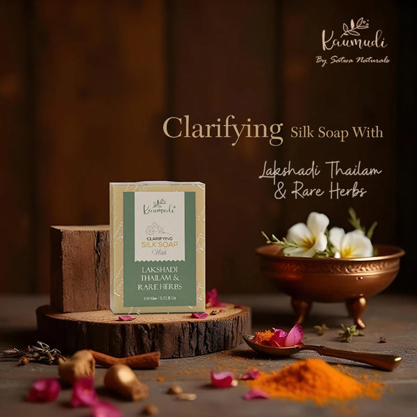 Clarifying Silk Soap with Lakshadi Tailam & Rare Herbs