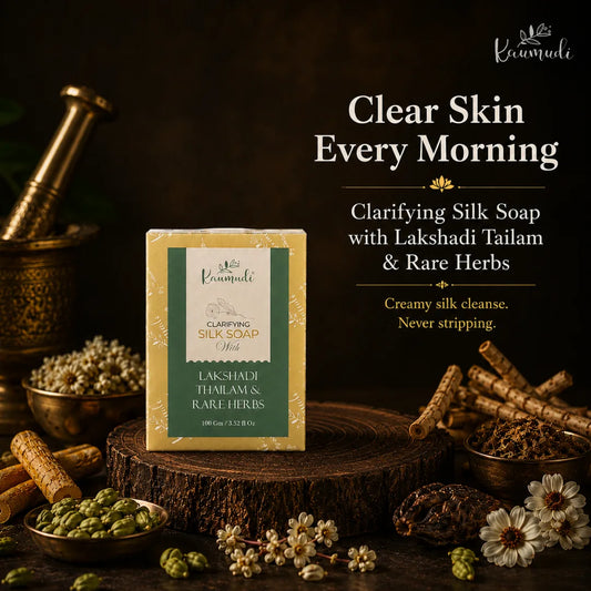 Clarifying Silk Soap with Lakshadi Tailam & Rare Herbs