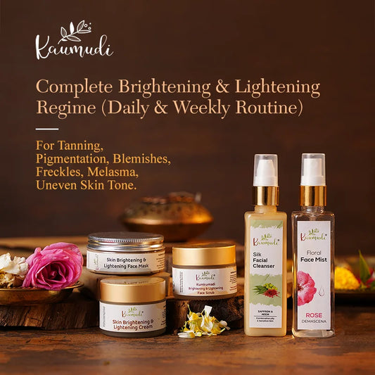 Complete Brightening & Lightening Regime (Daily & Weekly Routine)