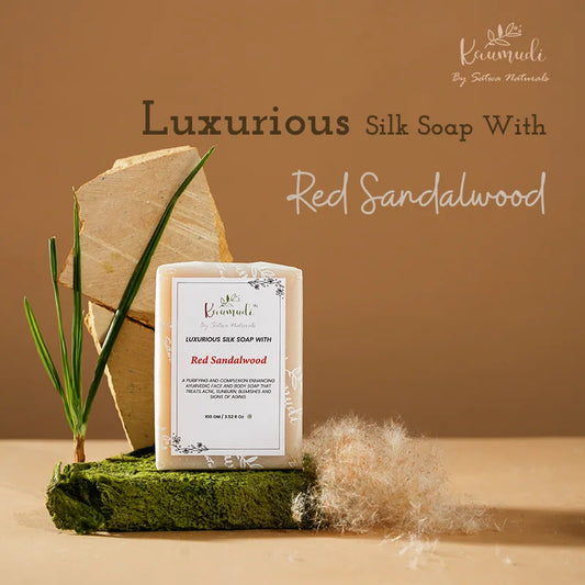Luxurious Silk Soap with Red Sandalwood