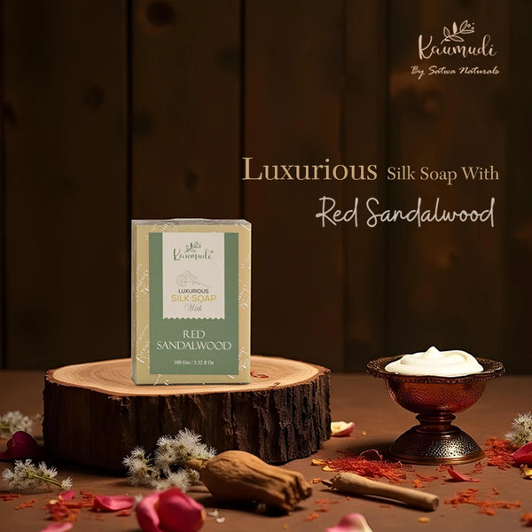 Luxurious Silk Soap with Red Sandalwood
