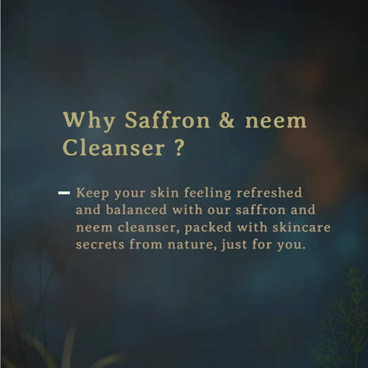 Silk Facial Cleanser with Saffron & Neem for Oily, Combination & Sensitive Skin