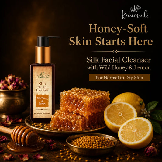 Silk Facial Cleanser with Wild Honey & Lemon for Normal to Dry Skin