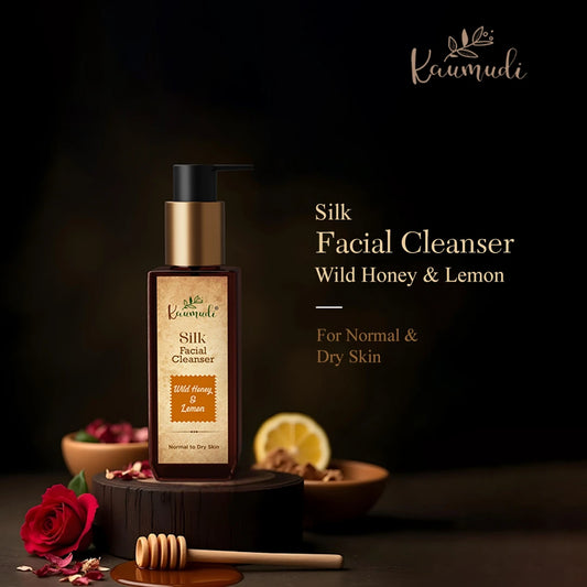 Silk Facial Cleanser with Wild Honey & Lemon for Normal to Dry Skin