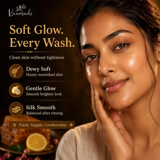 Silk Facial Cleanser with Wild Honey & Lemon for Normal to Dry Skin