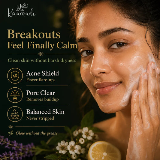 Silk Facial Cleanser With Clary Sage & Manuka for Acne & Pimples