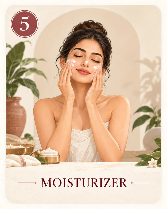 Kaumudi skincare ritual step kaumudi-ritual-05-moisturizer.webp