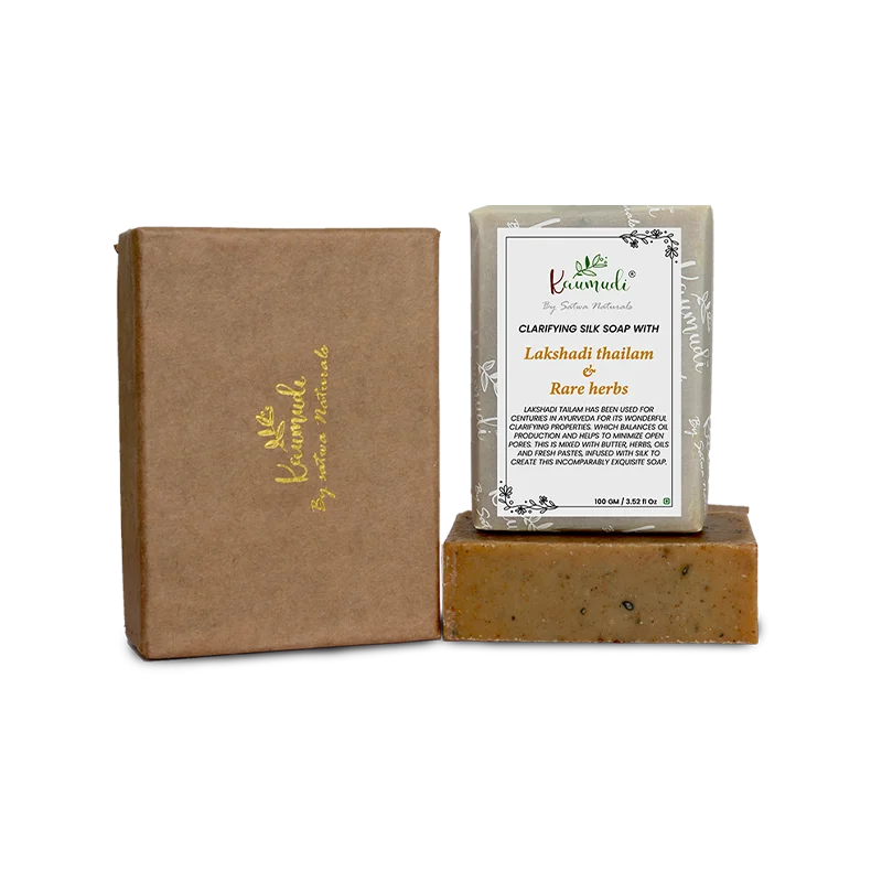 Clarifying Silk Soap with Lakshadi Tailam & Rare Herbs