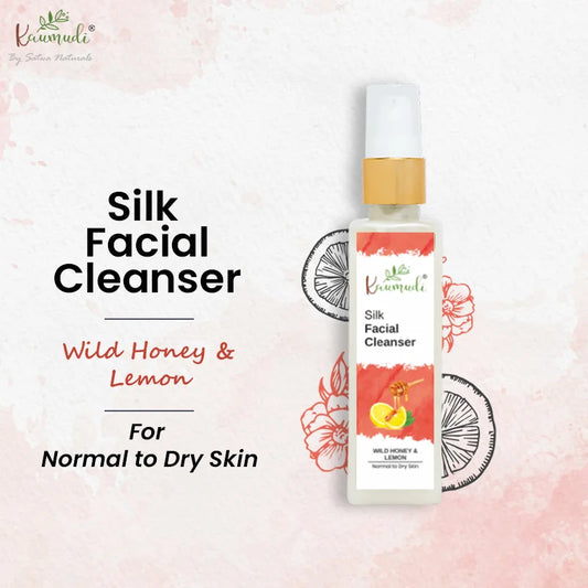 Silk Facial Cleanser with Wild Honey & Lemon for Normal to Dry Skin